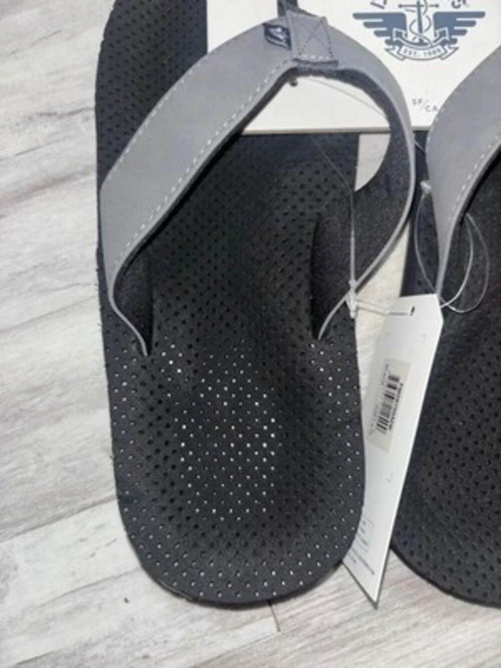 Dockers Black Flip Flops Sandals Men’s Size Large 9-10